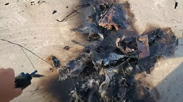 В Сети появилось видео с места взрыва на нефтебазе в Донецке