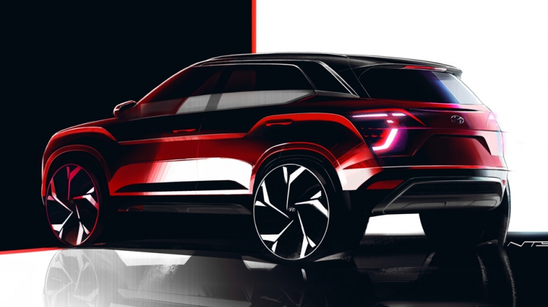Первые тизеры нового кроссовера Hyundai Creta 2022 уже в сети